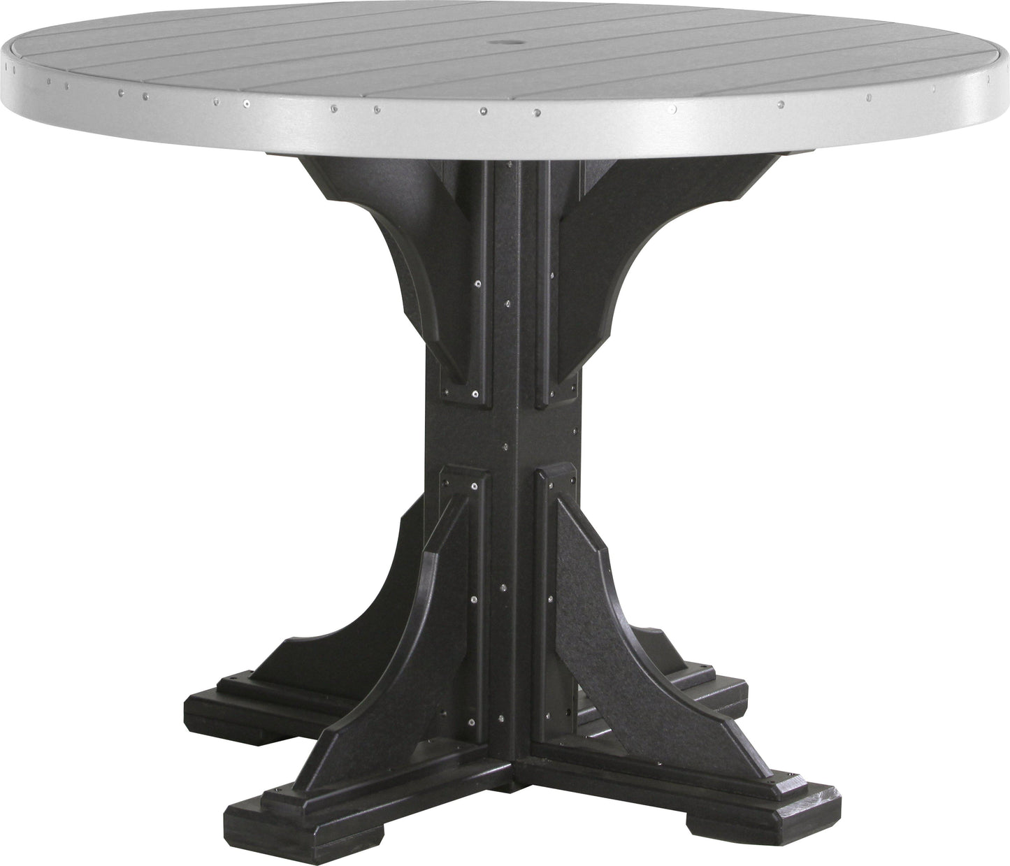 LuxCraft Recycled Plastic 4' Round Table (COUNTER HEIGHT) - LEAD TIME TO SHIP 3 TO 4 WEEKS
