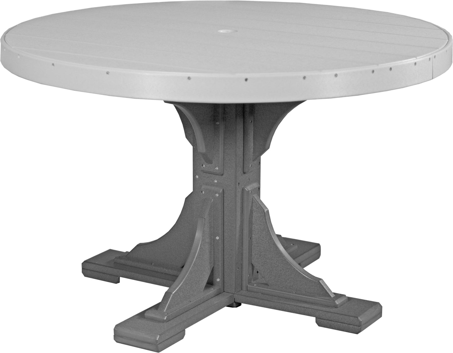 Luxcraft Recycled Plastic 4' Round Table (DINING HEIGHT) - LEAD TIME TO SHIP 3 TO 4 WEEKS