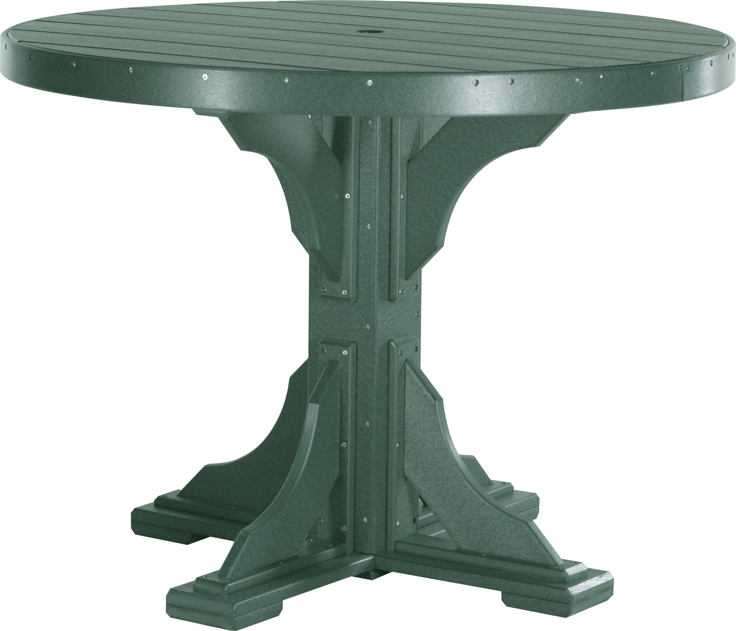 LuxCraft Recycled Plastic 4' Round Table (COUNTER HEIGHT) - LEAD TIME TO SHIP 3 TO 4 WEEKS