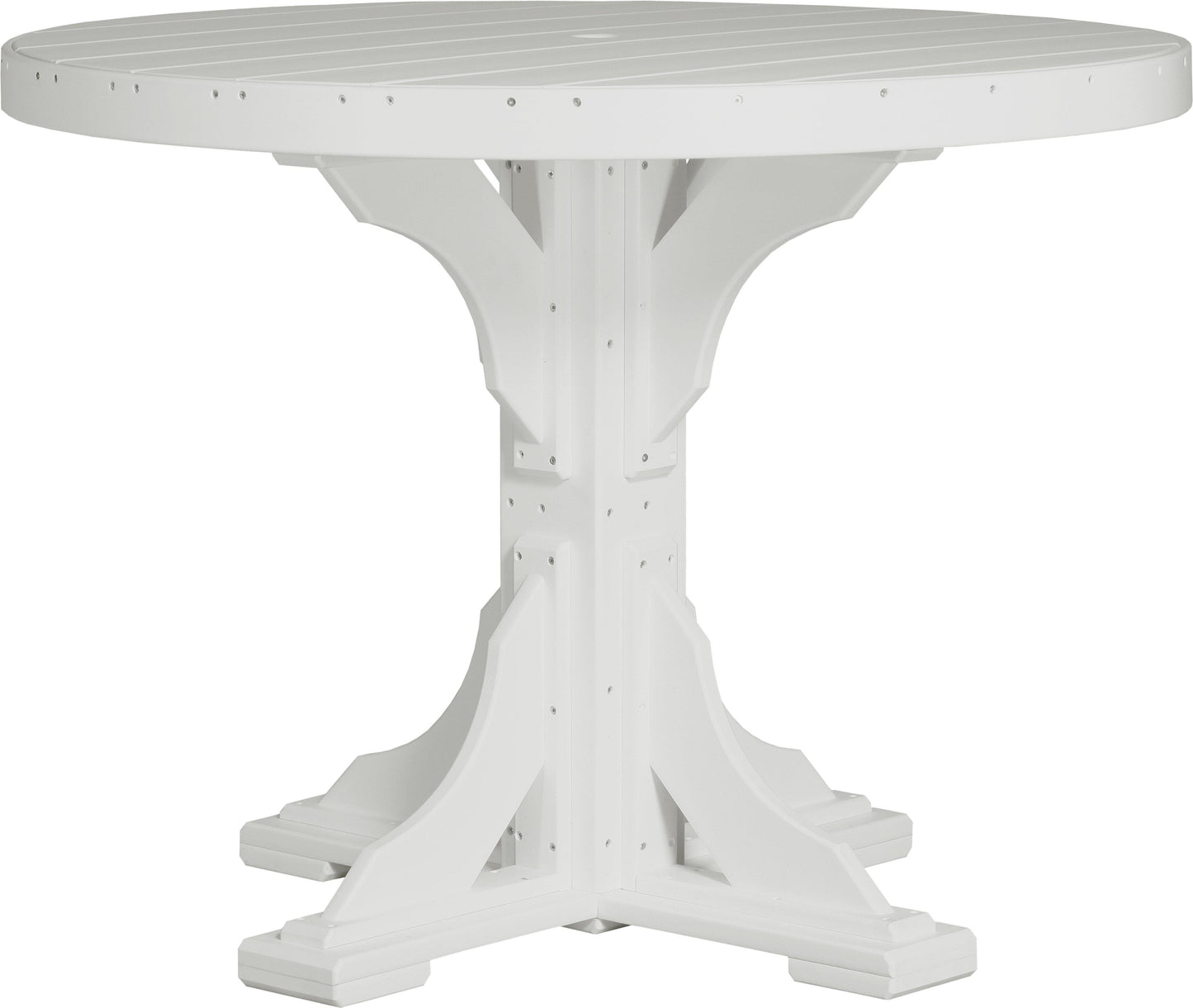 LuxCraft Recycled Plastic 4' Round Table (COUNTER HEIGHT) - LEAD TIME TO SHIP 3 TO 4 WEEKS
