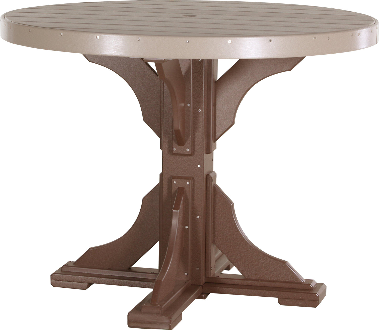 LuxCraft Recycled Plastic 4' Round Table (COUNTER HEIGHT) - LEAD TIME TO SHIP 3 TO 4 WEEKS
