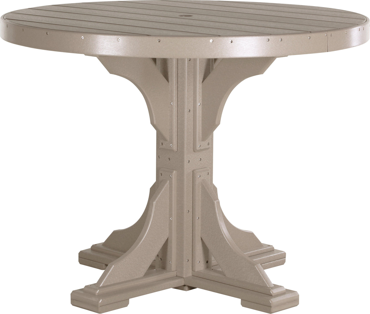 LuxCraft Recycled Plastic 4' Round Table (COUNTER HEIGHT) - LEAD TIME TO SHIP 3 TO 4 WEEKS