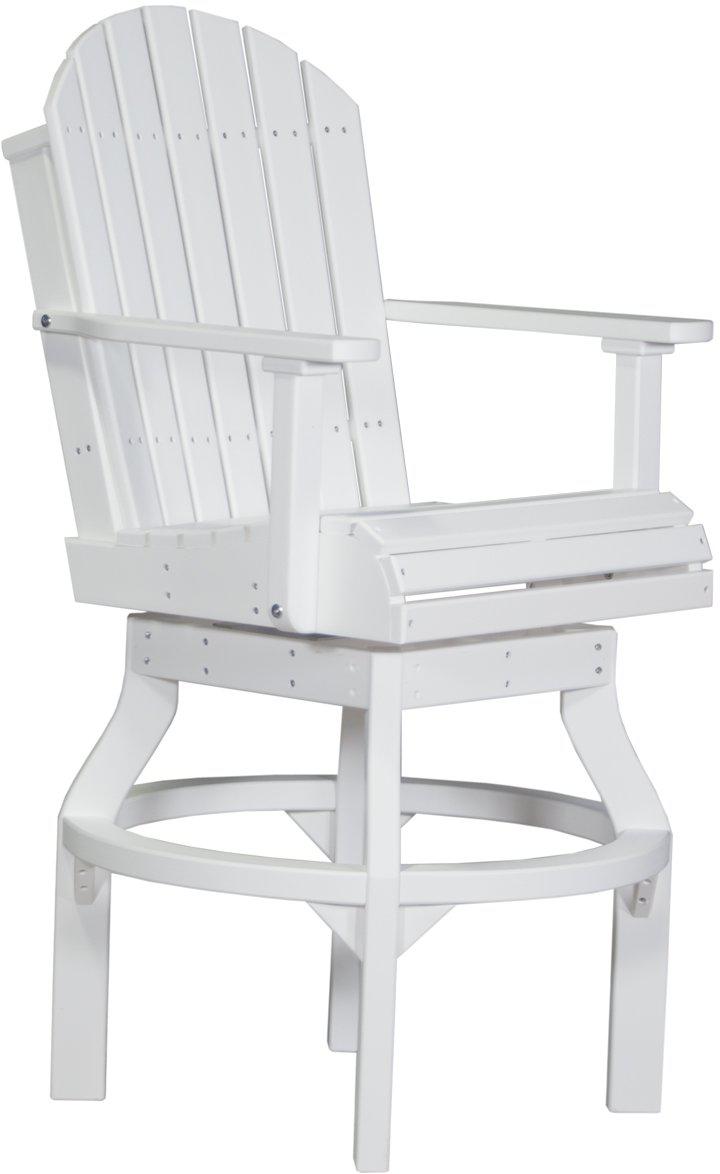 LuxCraft Recycled Plastic Adirondack Swivel Chair (BAR HEIGHT) - LEAD TIME TO SHIP 3 TO 4 WEEKS