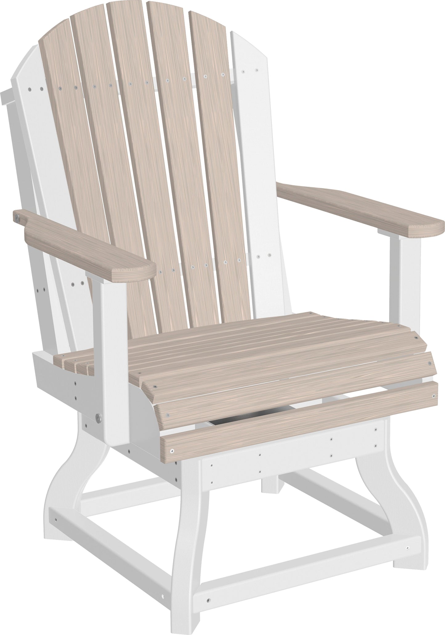 LuxCraft Recycled Plastic Adirondack Swivel Chair with Arms (DINING HEIGHT) - LEAD TIME TO SHIP 3 TO 4 WEEKS