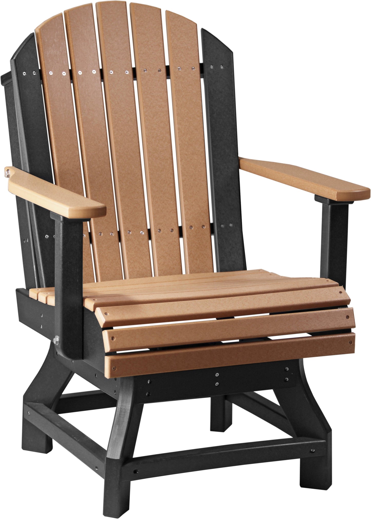 LuxCraft Recycled Plastic Adirondack Swivel Chair with Arms (DINING HEIGHT) - LEAD TIME TO SHIP 3 TO 4 WEEKS