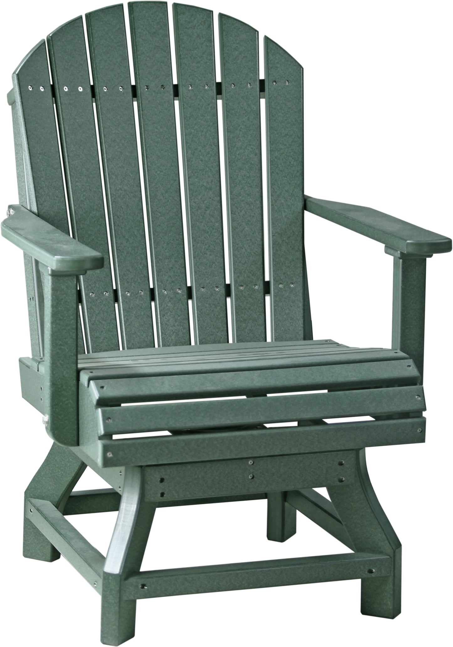 LuxCraft Recycled Plastic Adirondack Swivel Chair with Arms (DINING HEIGHT) - LEAD TIME TO SHIP 3 TO 4 WEEKS