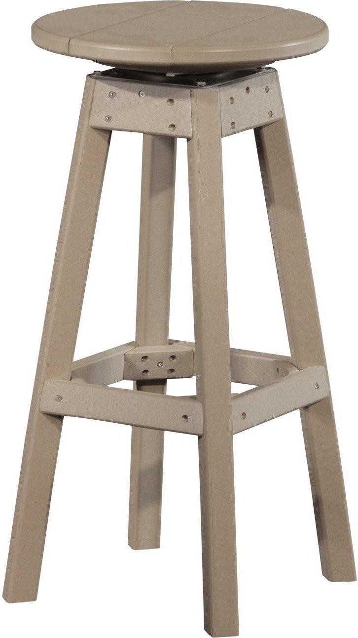 LuxCraft Recycled Plastic Bar Stool - LEAD TIME TO SHIP 3 TO 4 WEEKS