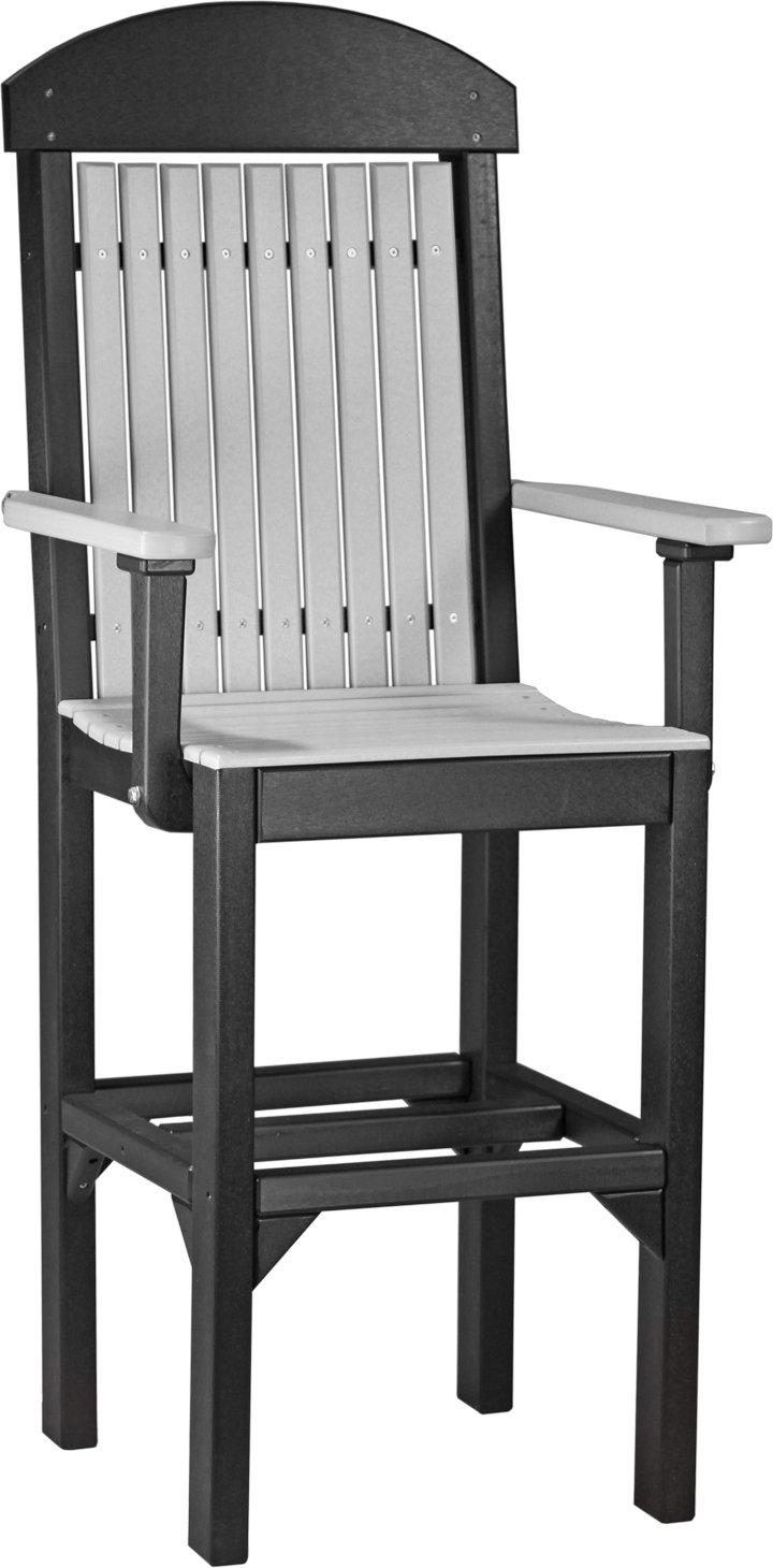 LuxCraft Recycled Plastic Classic Arm Chair (BAR HEIGHT) - LEAD TIME TO SHIP 3 TO 4 WEEKS