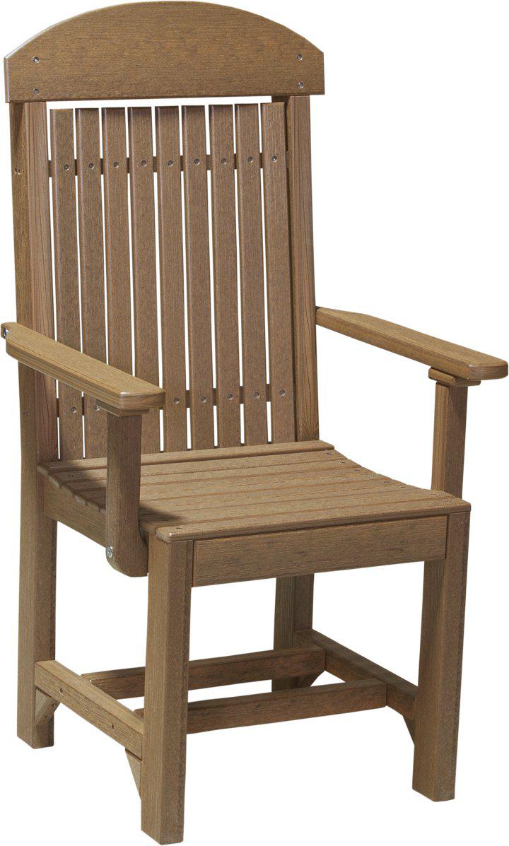 LuxCraft Recycled Plastic Classic Arm Chair (DINING HEIGHT)  - LEAD TIME TO SHIP 3 TO 4 WEEKS