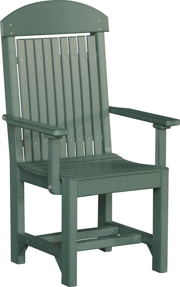 LuxCraft Recycled Plastic Classic Arm Chair (DINING HEIGHT)  - LEAD TIME TO SHIP 3 TO 4 WEEKS