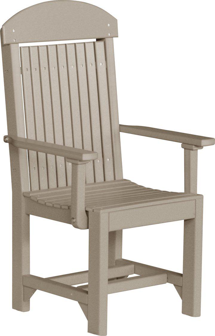 LuxCraft Recycled Plastic Classic Arm Chair (DINING HEIGHT)  - LEAD TIME TO SHIP 3 TO 4 WEEKS