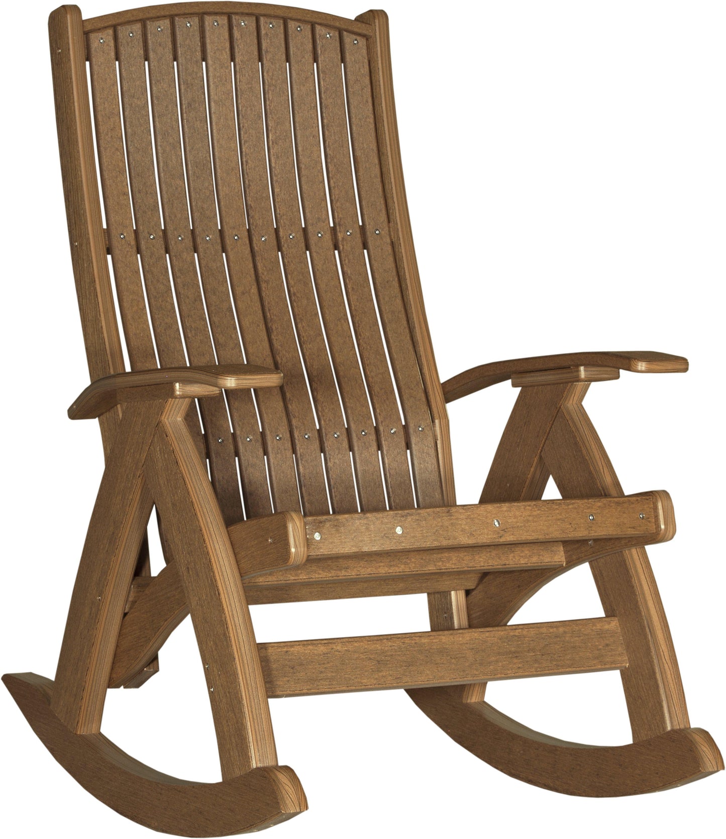 LuxCraft Recycled Plastic Comfort Rocking Chair - LEAD TIME TO SHIP 3 TO 4 WEEKS