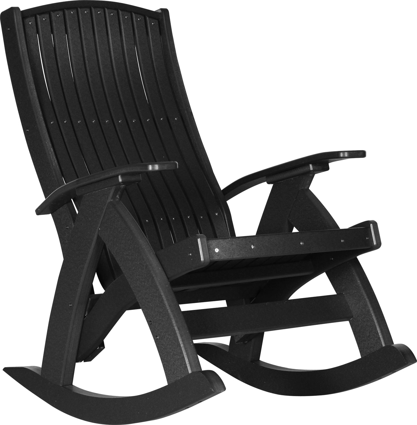 LuxCraft Recycled Plastic Comfort Rocking Chair - LEAD TIME TO SHIP 3 TO 4 WEEKS