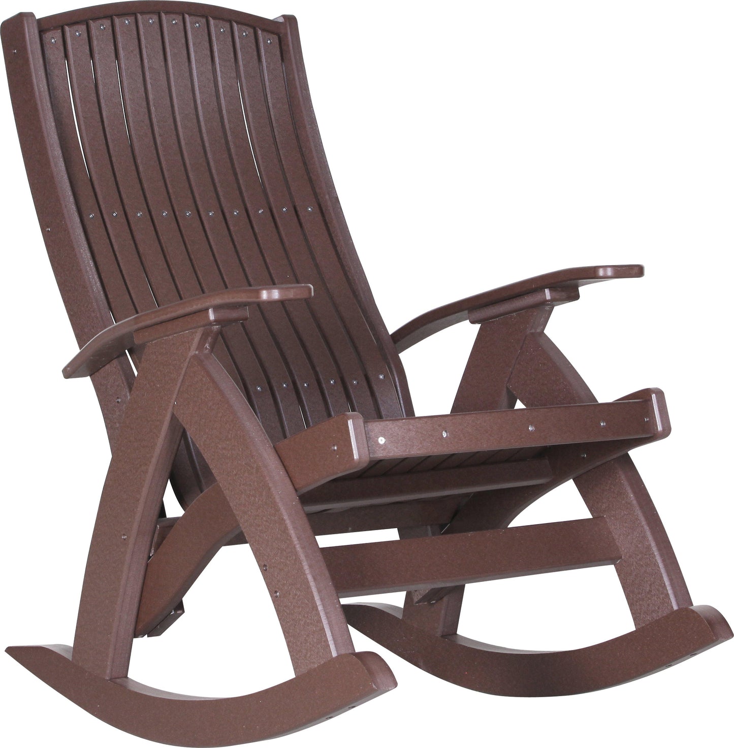 LuxCraft Recycled Plastic Comfort Rocking Chair - LEAD TIME TO SHIP 3 TO 4 WEEKS