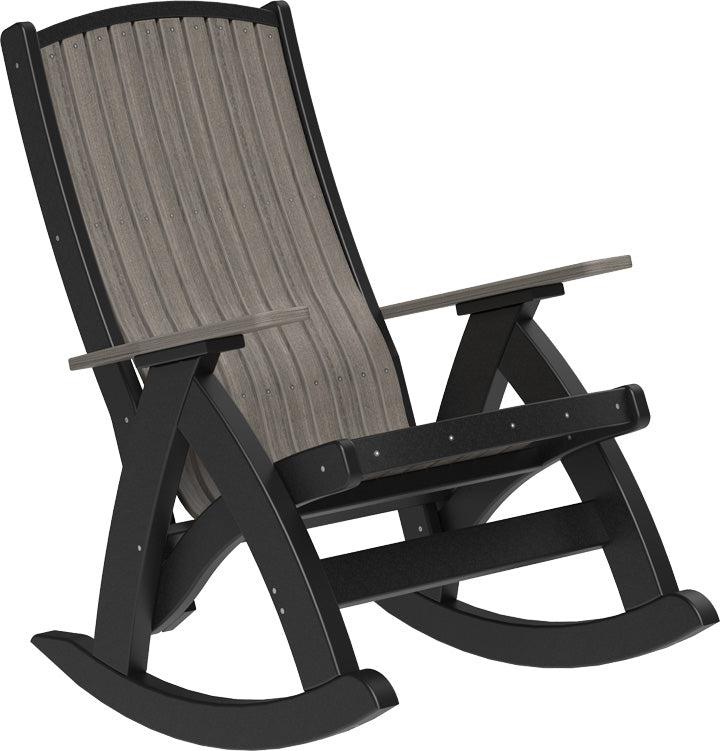 LuxCraft Recycled Plastic Comfort Rocking Chair - LEAD TIME TO SHIP 3 TO 4 WEEKS