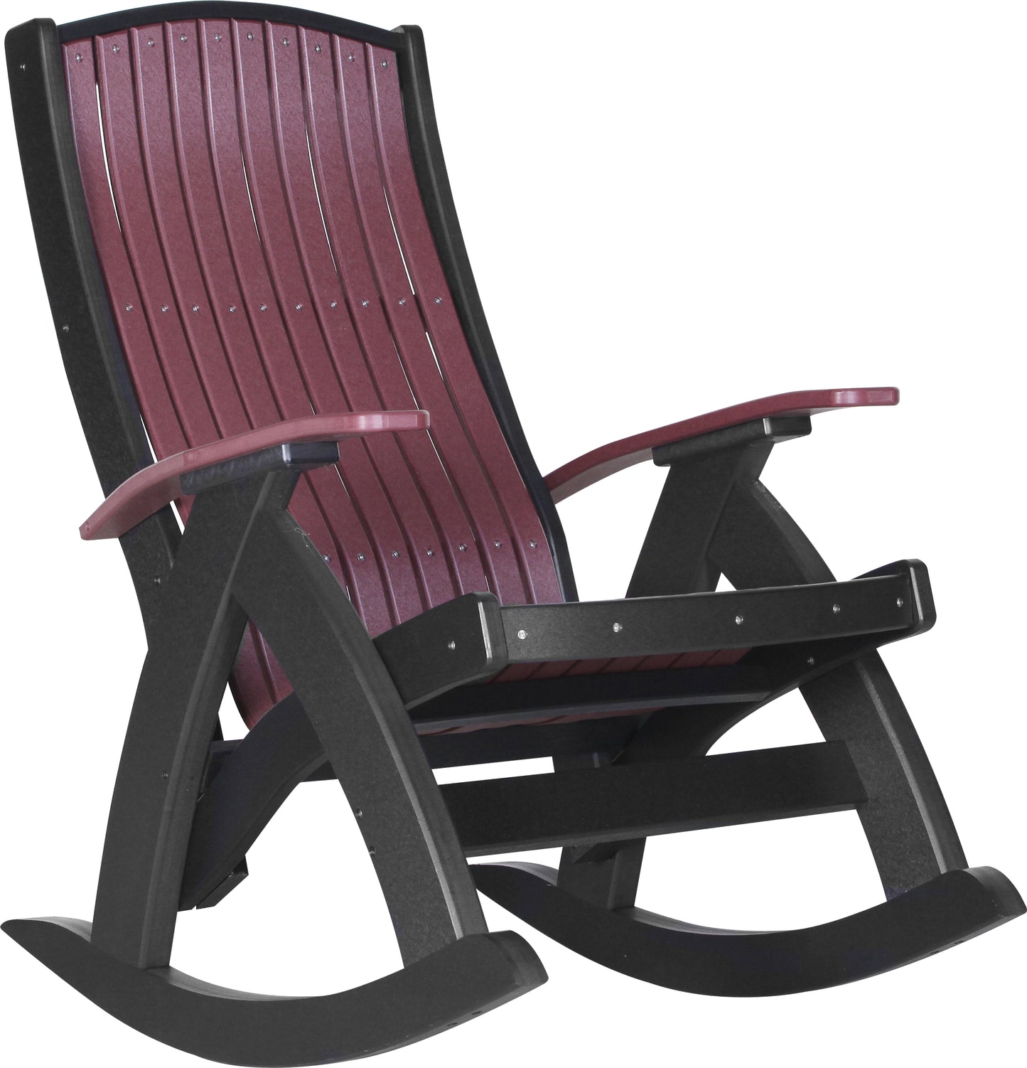 LuxCraft Recycled Plastic Comfort Rocking Chair - LEAD TIME TO SHIP 3 TO 4 WEEKS
