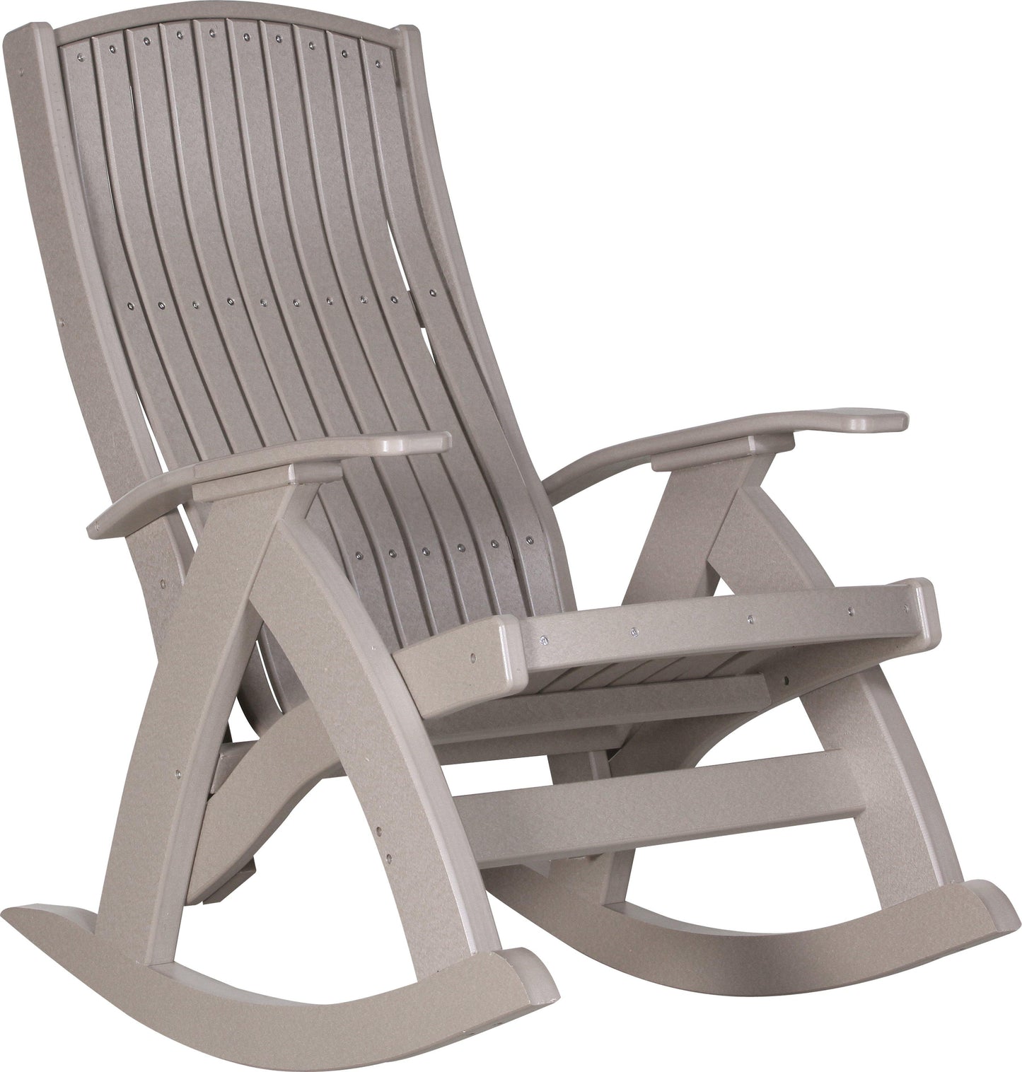 LuxCraft Recycled Plastic Comfort Rocking Chair - LEAD TIME TO SHIP 3 TO 4 WEEKS
