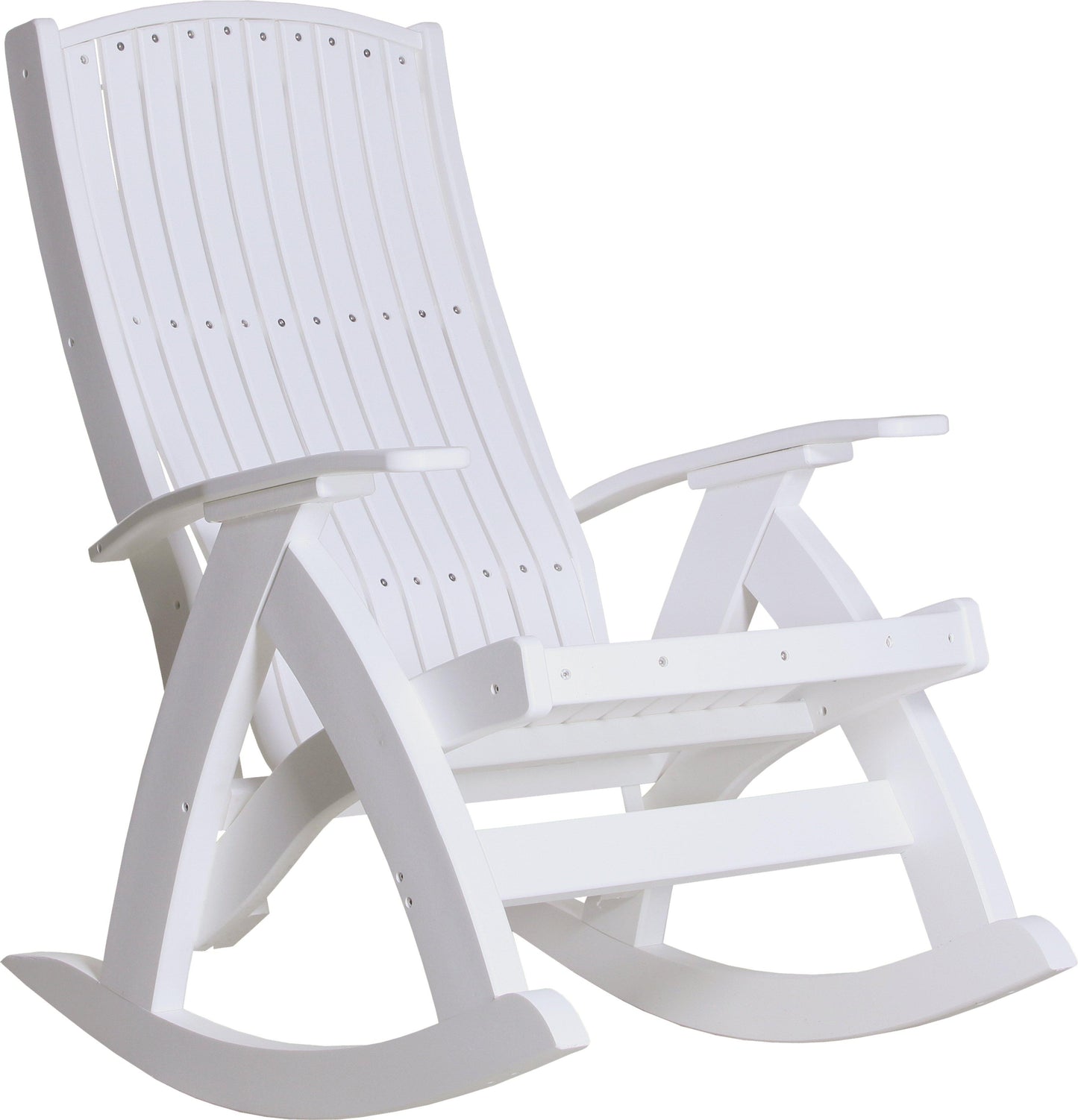 LuxCraft Recycled Plastic Comfort Rocking Chair - LEAD TIME TO SHIP 3 TO 4 WEEKS