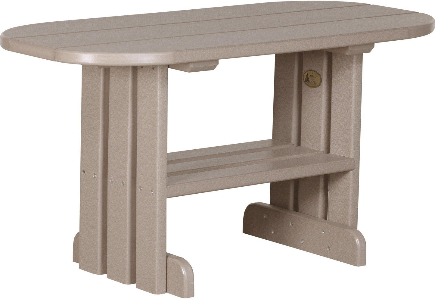 LuxCraft Recycled Plastic Coffee Table  - LEAD TIME TO SHIP 7 BUSINESS DAYS OR LESS