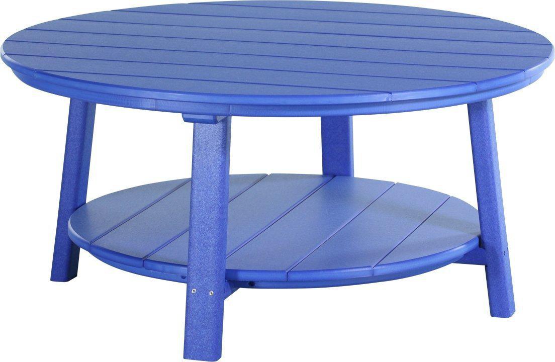 LuxCraft Recycled Plastic Deluxe Conversation Table  - LEAD TIME TO SHIP 7 BUSINESS DAYS OR LESS
