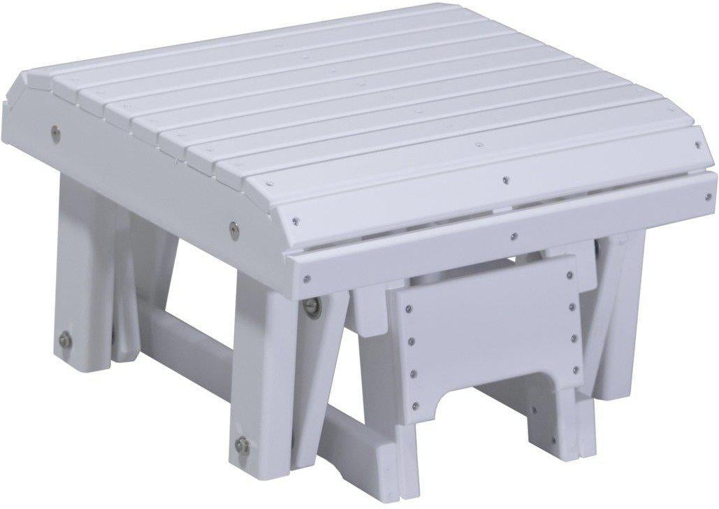 poly glider footrest white