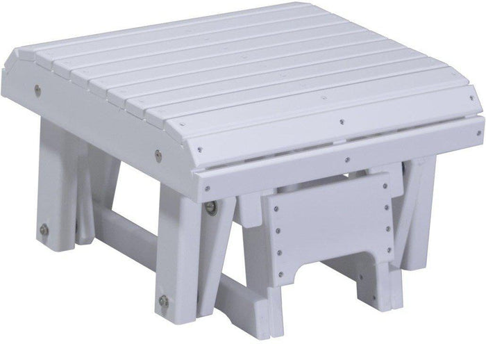 poly glider footrest white