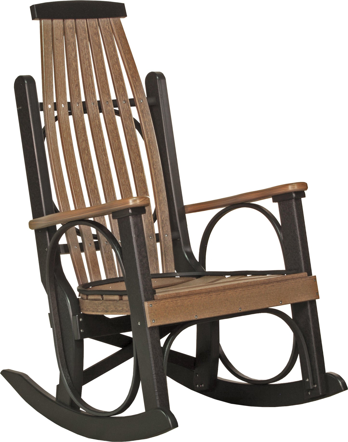 LuxCraft Recycled Plastic Grandpa's Porch Rocking Chair - LEAD TIME TO SHIP 3 TO 4 WEEKS
