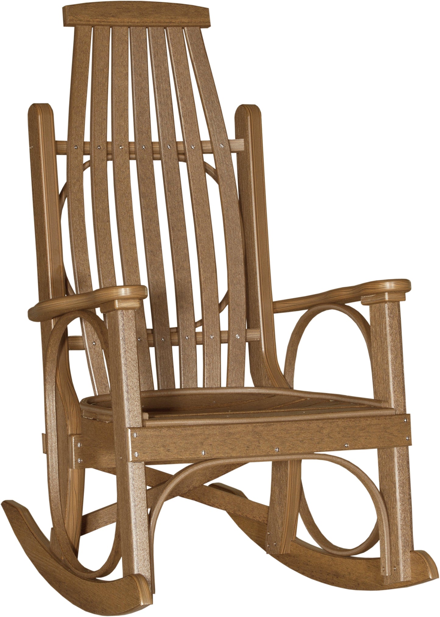 LuxCraft Recycled Plastic Grandpa's Porch Rocking Chair - LEAD TIME TO SHIP 3 TO 4 WEEKS