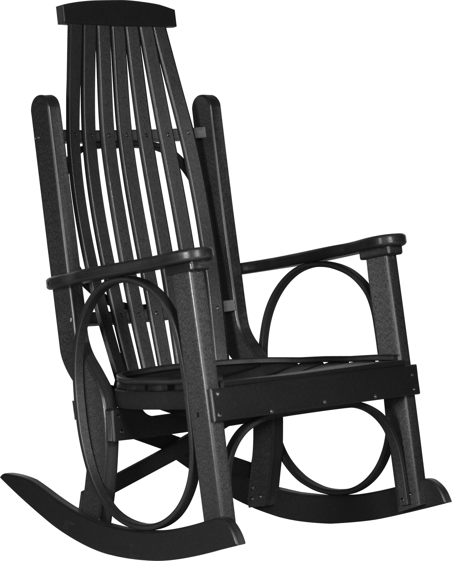 LuxCraft Recycled Plastic Grandpa's Porch Rocking Chair - LEAD TIME TO SHIP 3 TO 4 WEEKS