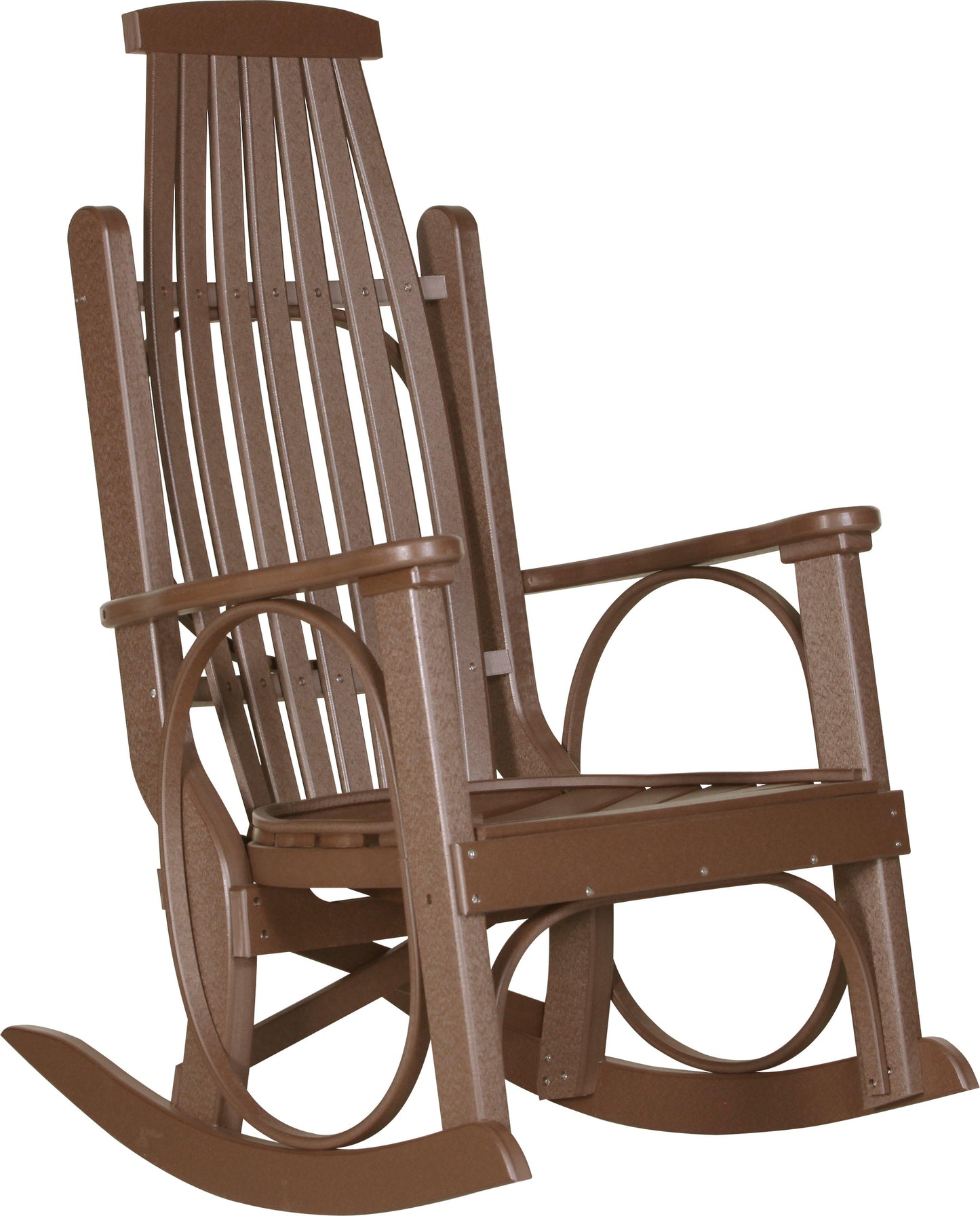 LuxCraft Recycled Plastic Grandpa's Porch Rocking Chair - LEAD TIME TO SHIP 3 TO 4 WEEKS