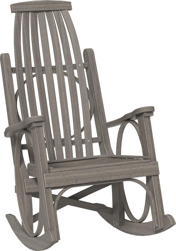 LuxCraft Recycled Plastic Grandpa's Porch Rocking Chair - LEAD TIME TO SHIP 3 TO 4 WEEKS