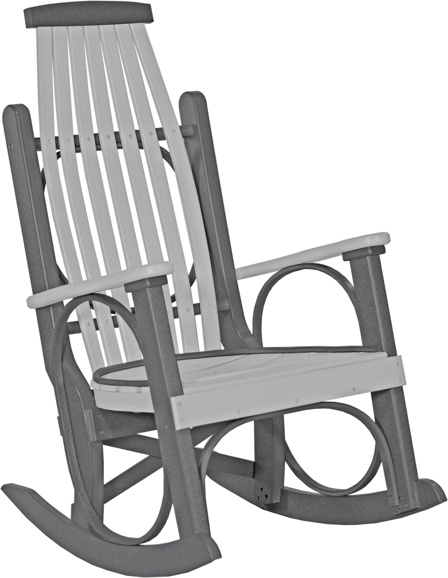 LuxCraft Recycled Plastic Grandpa's Porch Rocking Chair - LEAD TIME TO SHIP 3 TO 4 WEEKS