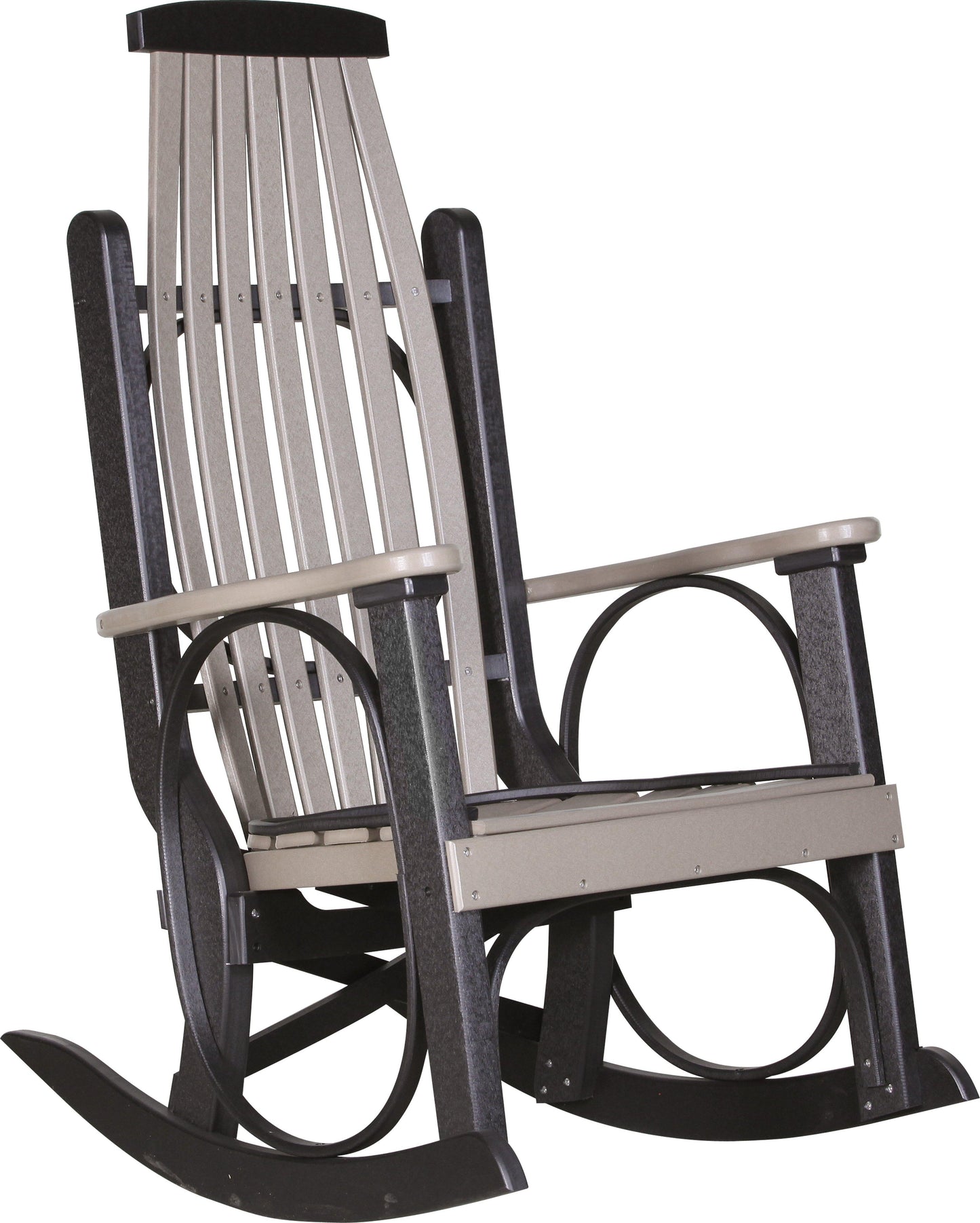 LuxCraft Recycled Plastic Grandpa's Porch Rocking Chair - LEAD TIME TO SHIP 3 TO 4 WEEKS