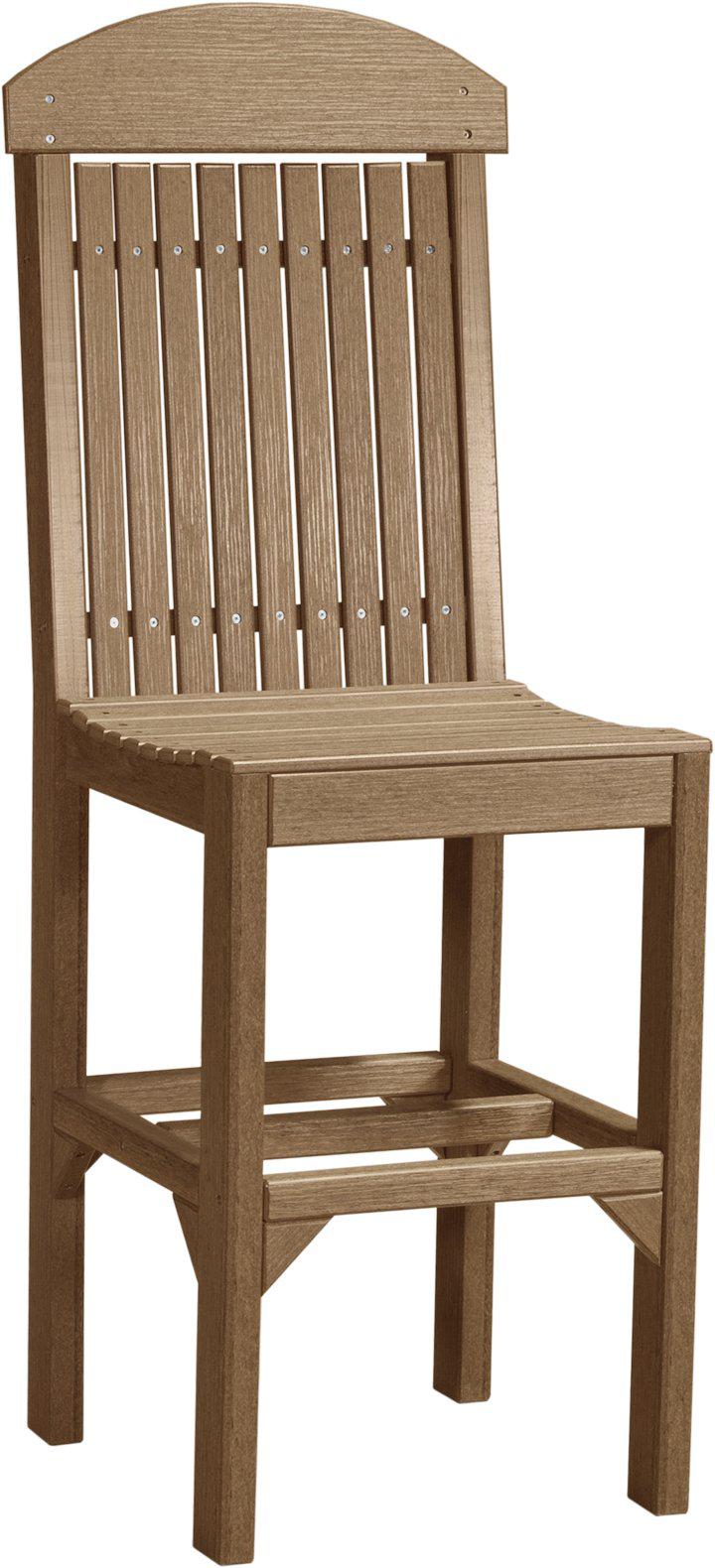 LuxCraft Recycled Plastic Classic Side Chair (BAR HEIGHT) - LEAD TIME TO SHIP 3 TO 4 WEEKS