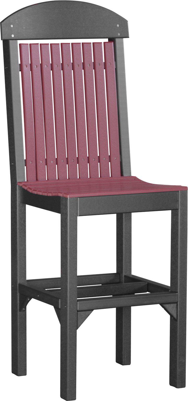 LuxCraft Recycled Plastic Classic Side Chair (BAR HEIGHT) - LEAD TIME TO SHIP 3 TO 4 WEEKS