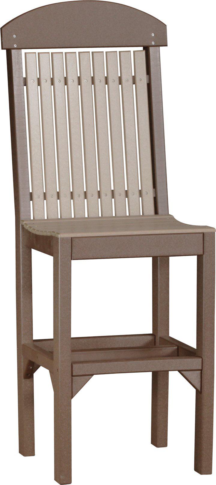 LuxCraft Recycled Plastic Classic Side Chair (BAR HEIGHT) - LEAD TIME TO SHIP 3 TO 4 WEEKS