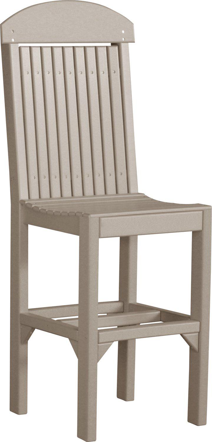LuxCraft Recycled Plastic Classic Side Chair (BAR HEIGHT) - LEAD TIME TO SHIP 3 TO 4 WEEKS
