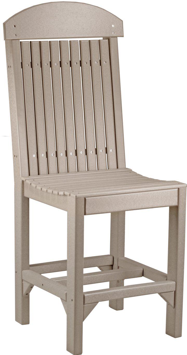 LuxCraft Recycled Plastic Classic Side Chair (COUNTER HEIGHT) - LEAD TIME TO SHIP 3 TO 4 WEEKS