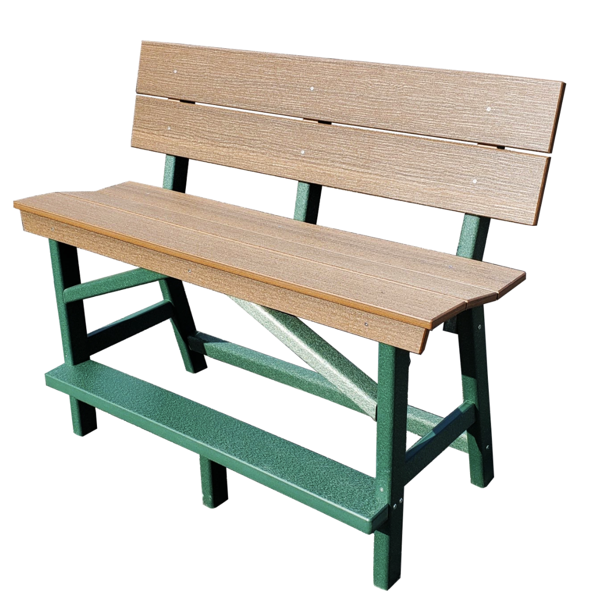 Outdoor Counter Bench With Back Perfect Choice Poly Furniture