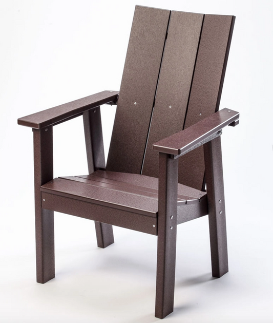 Perfect Choice Furniture Recycled Plastic Stanton Upright Adirondack Chair with Elevated Seat Height - LEAD TIME TO SHIP 4 WEEKS OR LESS