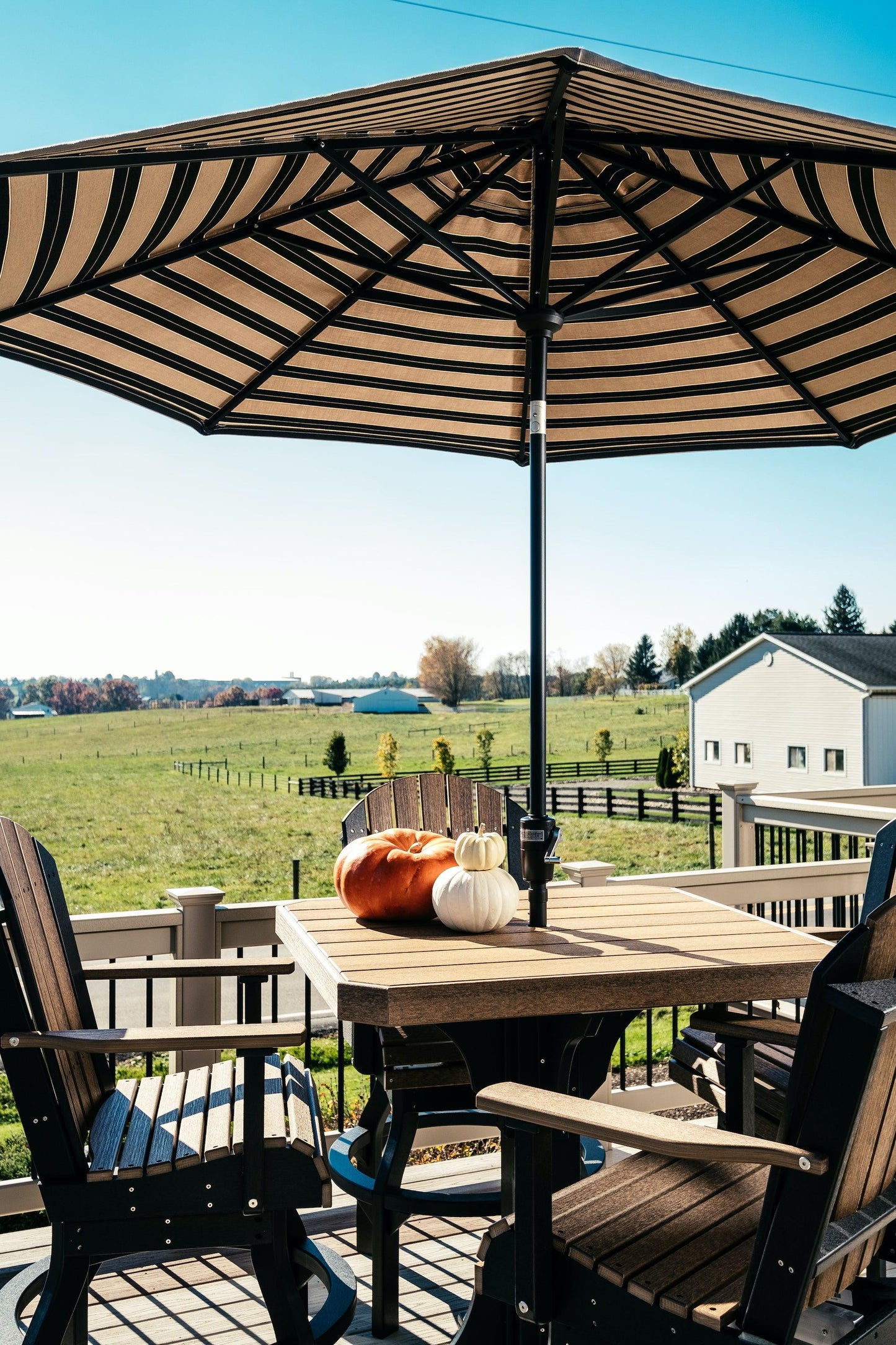 LuxCraft Recycled Plastic Adirondack Swivel Chair (BAR HEIGHT) - LEAD TIME TO SHIP 3 TO 4 WEEKS