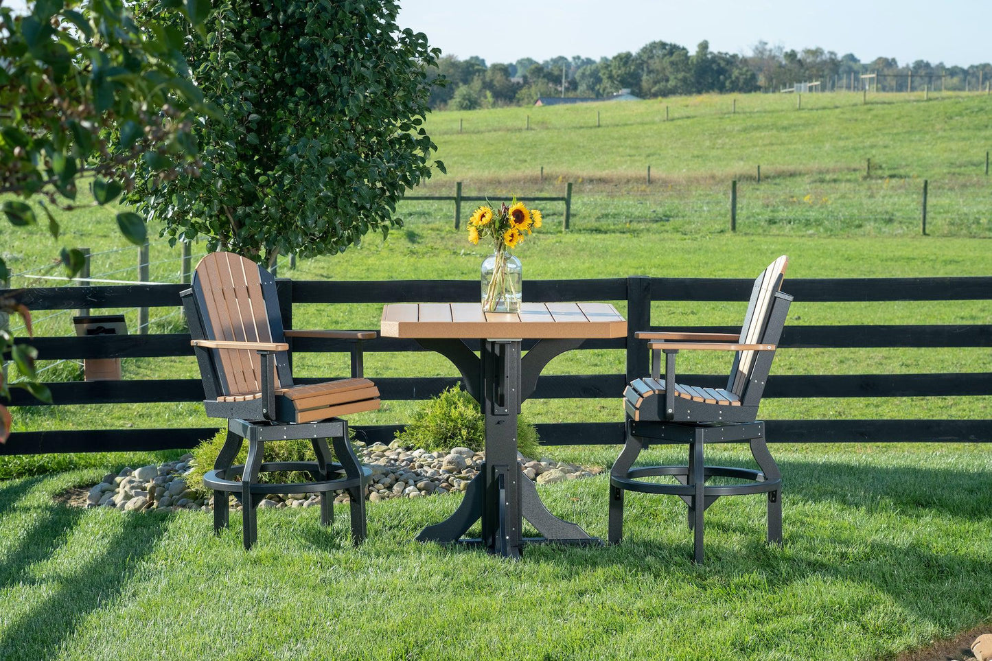 LuxCraft Recycled Plastic 41" Square Table (COUNTER HEIGHT) - LEAD TIME TO SHIP 3 TO 4 WEEKS