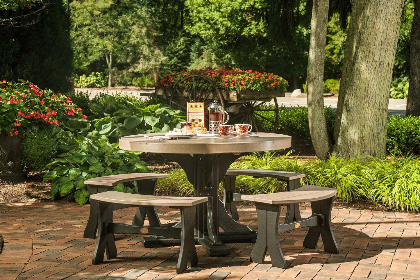 LuxCraft Recycled Plastic 28" Dining Bench (DINING HEIGHT) - LEAD TIME TO SHIP 3 TO 4 WEEKS