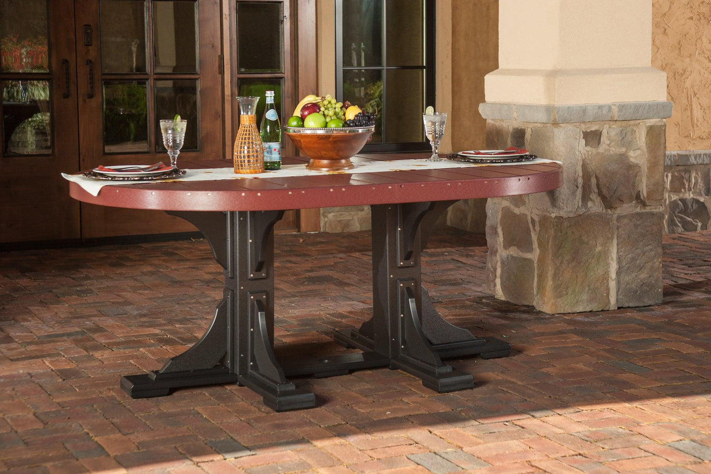 LuxCraft Recycled Plastic 4x6' Oval Table (COUNTER HEIGHT) - LEAD TIME TO SHIP 3 TO 4 WEEKS