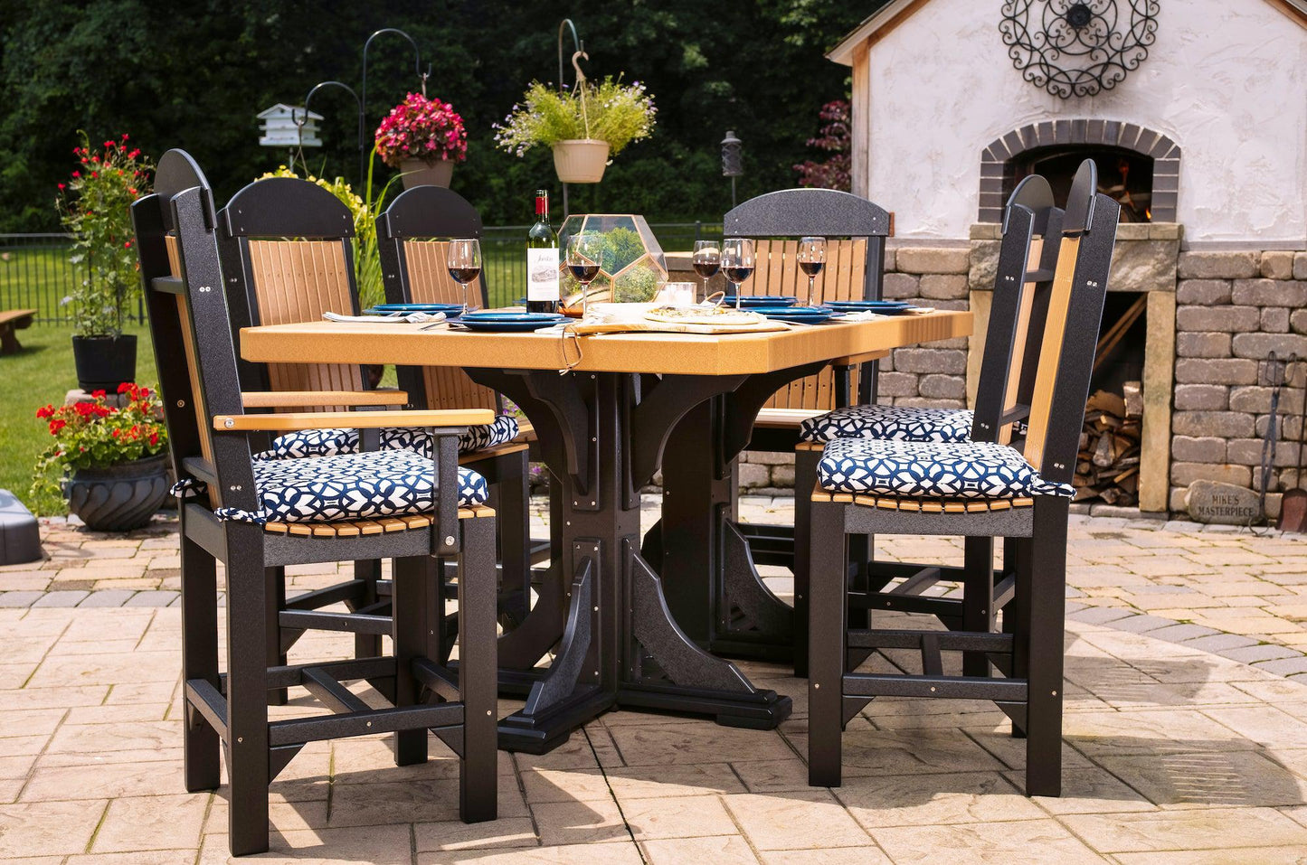 LuxCraft Recycled Plastic Classic Side Chair (DINING HEIGHT) - LEAD TIME TO SHIP 3 TO 4 WEEKS