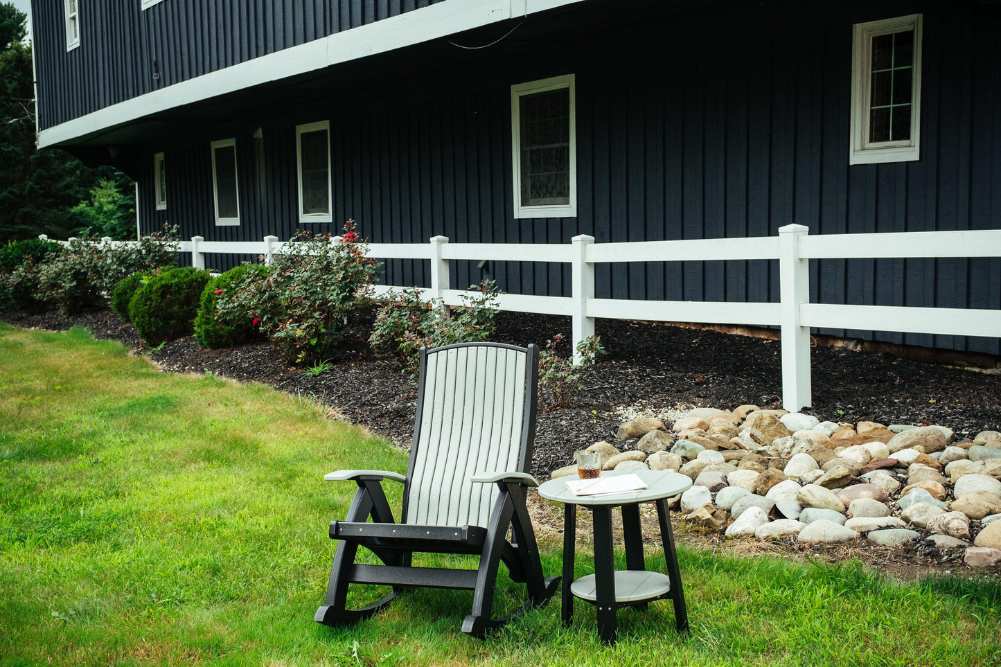 LuxCraft Recycled Plastic Comfort Rocking Chair - LEAD TIME TO SHIP 3 TO 4 WEEKS