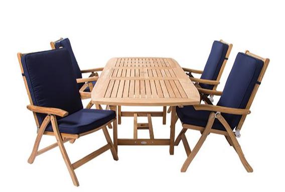 Royal Teak Collection 60/78 Outdoor Family Rectangular Expansion Table - SHIPS WITHIN 1 TO 2 BUSINESS DAYS