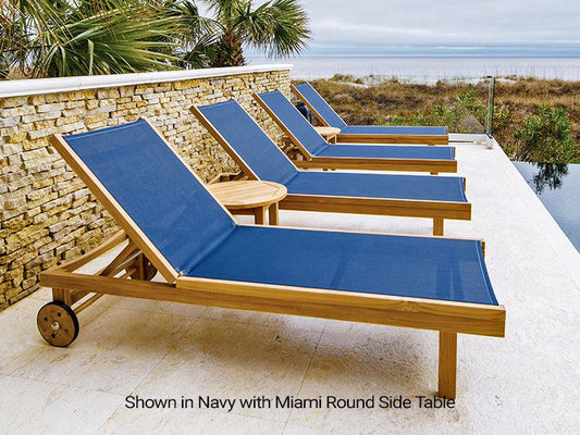 Royal Teak Collection Outdoor Sundaze Sling Chaise Lounge - SHIPS WITHIN 1 TO 2 BUSINESS DAYS