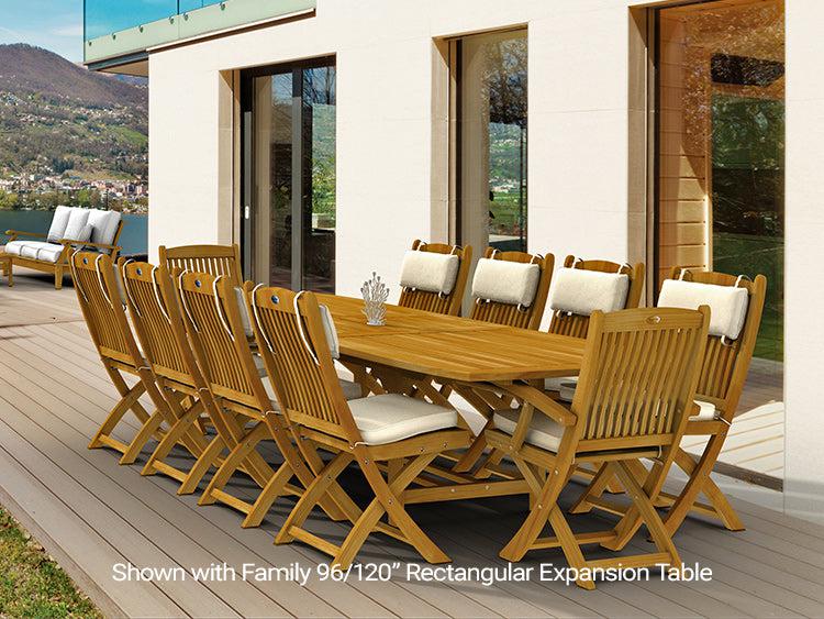 Royal Teak Collection Sailor Outdoor Folding Patio Side Chair - SHIPS WITHIN 1 TO 2 BUSINESS DAYS