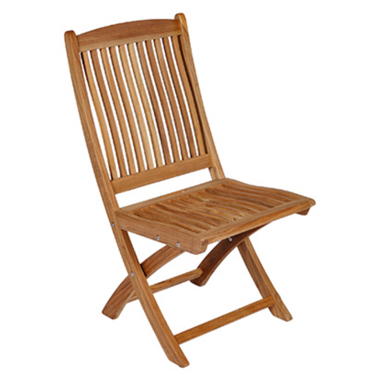Royal Teak Collection Sailor Outdoor Folding Patio Side Chair - SHIPS WITHIN 1 TO 2 BUSINESS DAYS